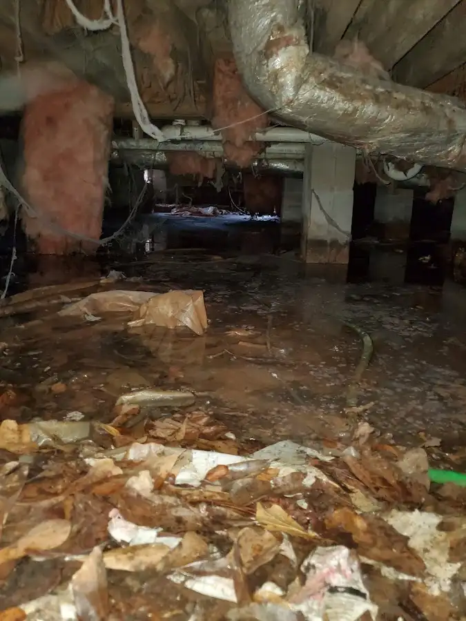 Crawl space flood assessment for Commercial Water Damage Restoration in Grove