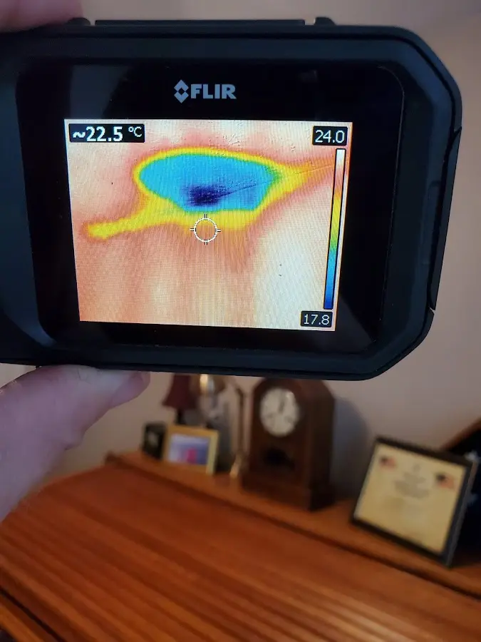 Thermal imaging inspection for water damage in Grove