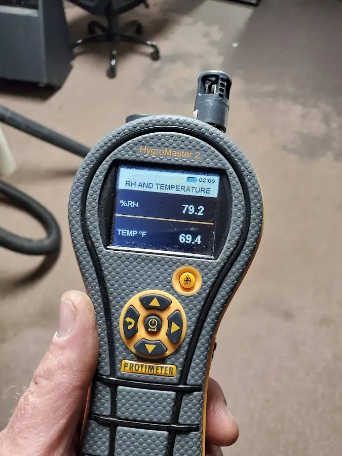 Moisture meter humidity assessment for Fire & Smoke Damage Restoration in Grove